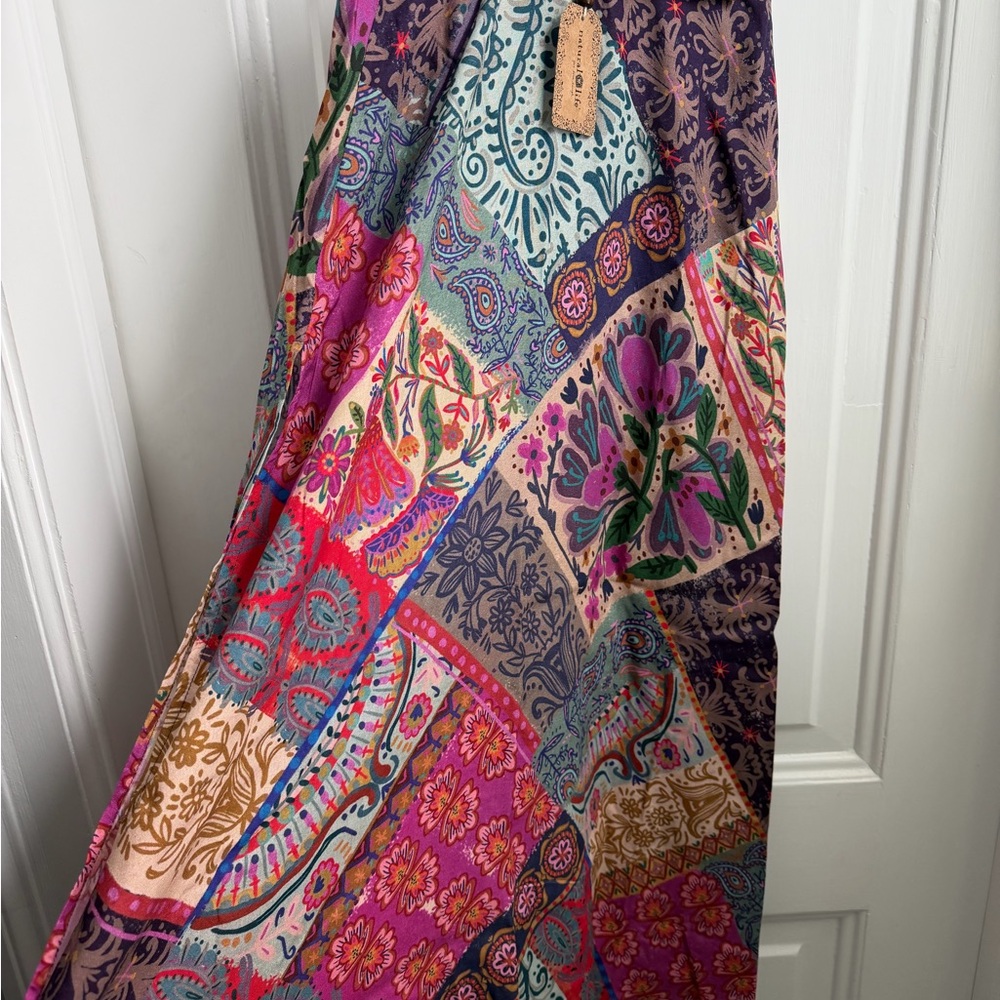 NATURAL LIFE Vibrant Patchwork Maxi Skirt - Picture 2 of 6